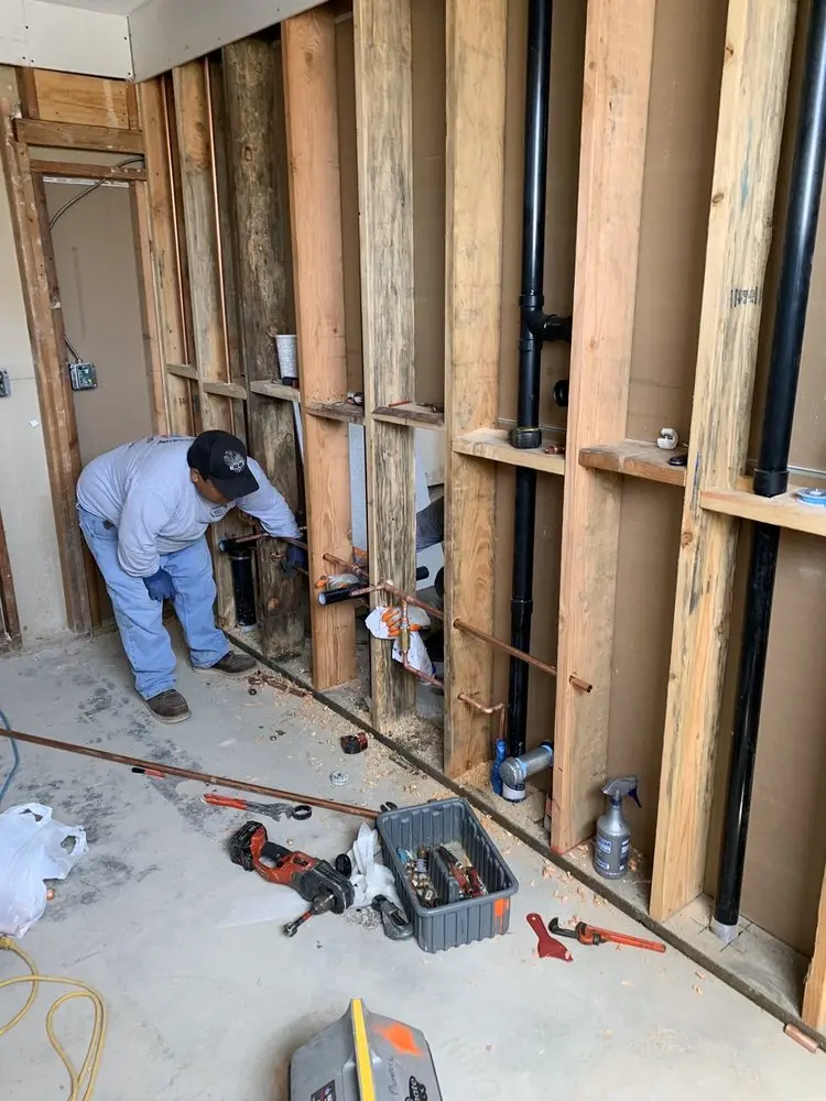 Commercial rough-in plumbing for Gas Line Repair in Benroy